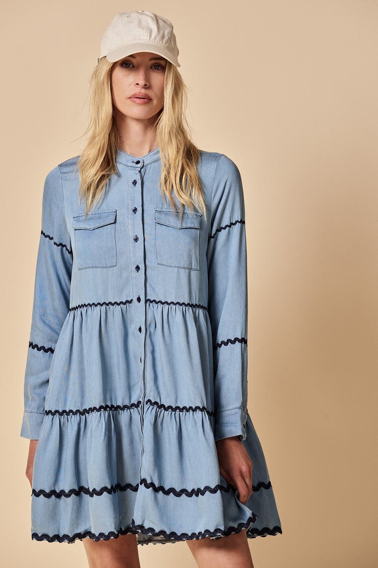 The Simone Dress, Alternate, color, Denim