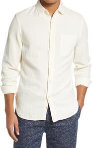 HIROSHI KATO The Ripper Trim Fit Double Gauze Button-Up Shirt