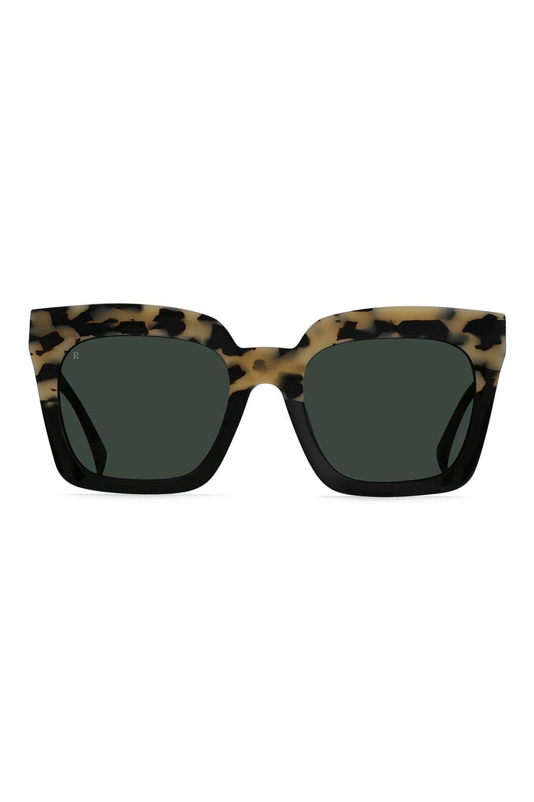 Vine 54mm Square Sunglasses, Main, color, CHAI/ GREEN