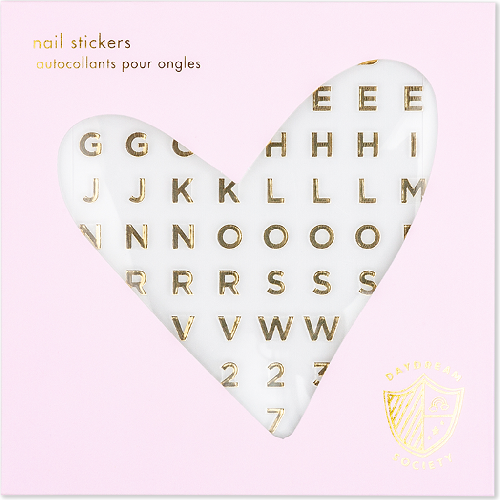 Shop Daydream Society Say Everything Gold Nail Stickers In Assorted Pre-pack