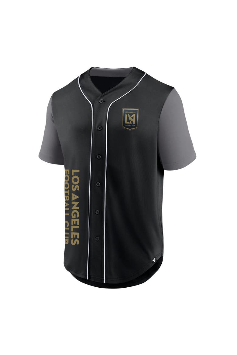 Men's Fanatics Branded Black LAFC Balance Fashion Baseball Jersey, Alternate, color, Black