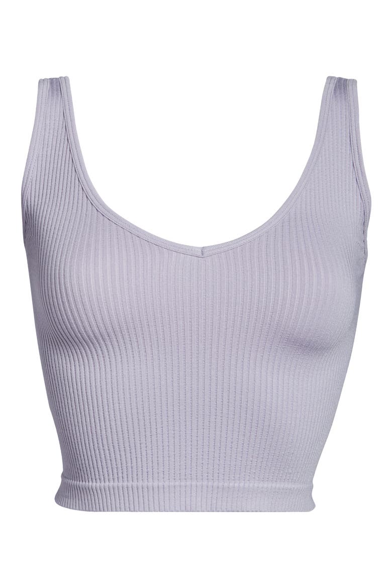 Rib Brami Crop Tank, Alternate, color, LILAC