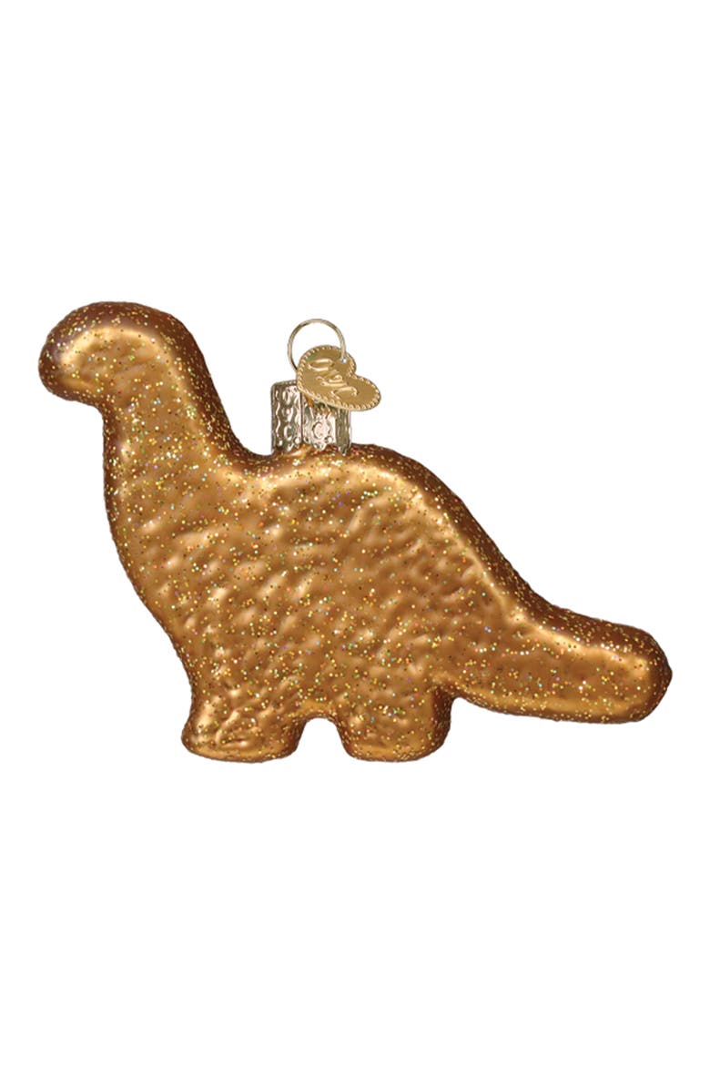 Dino Chicken Nugget Ornament, Main, color, GOLD