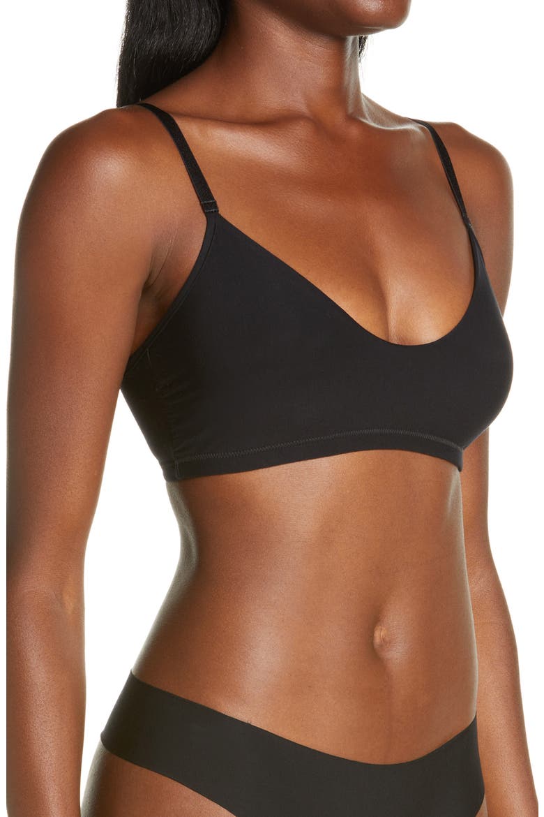 Butter Bralette, Alternate, color, BLACK