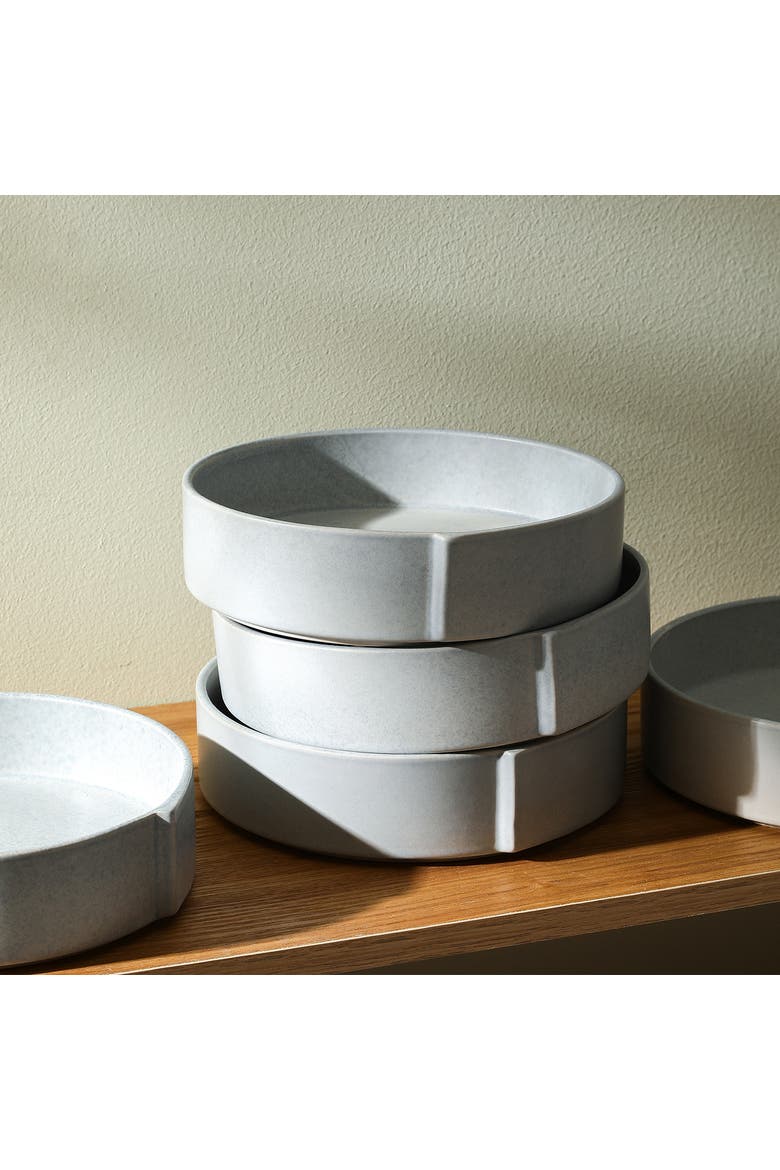 Bao Stoneware 4-Piece Pasta Bowl Set, Alternate, color, Blue-Grey