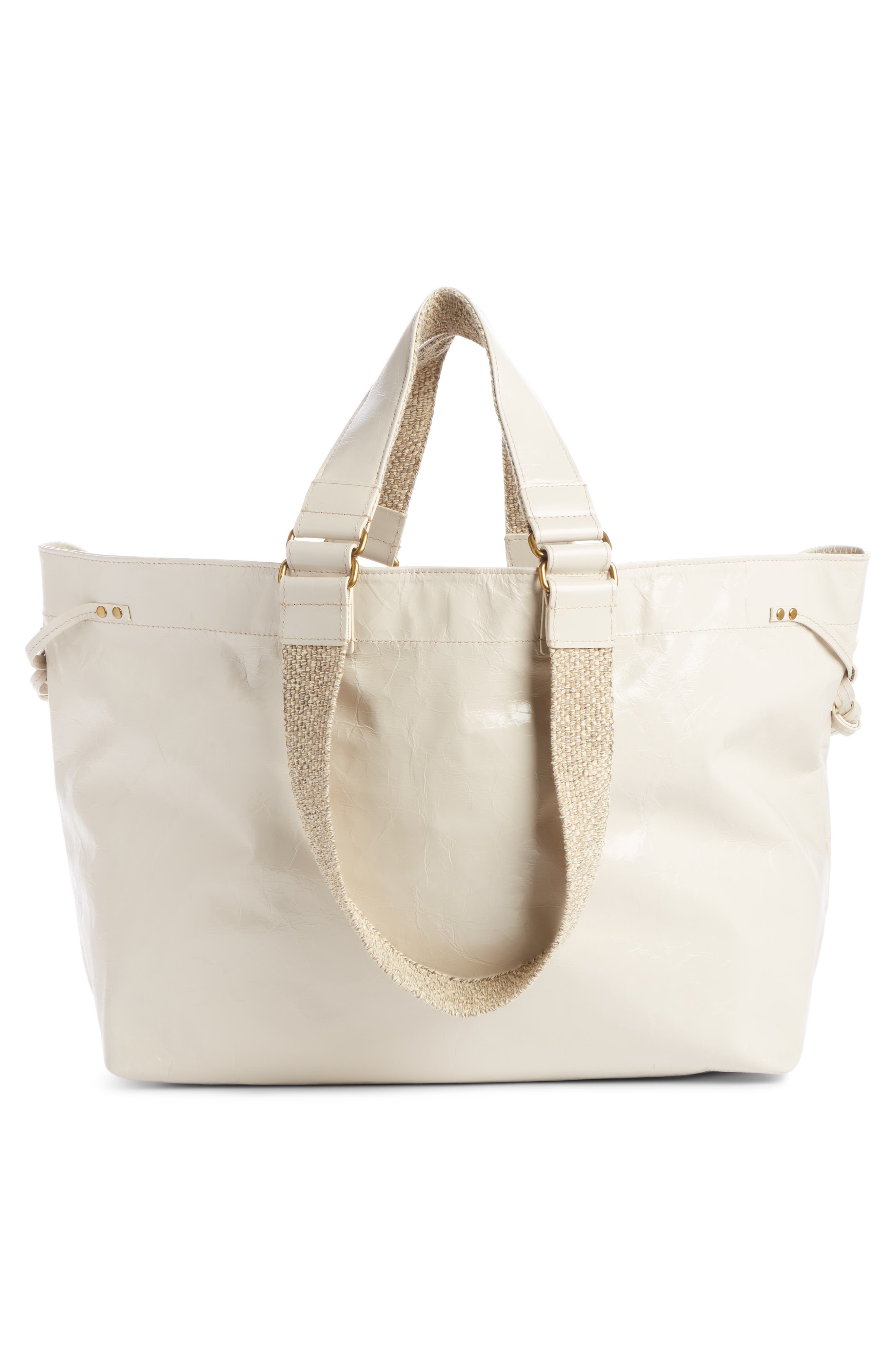 Isabel Marant New Wardy Leather Tote, Alternate, color, 