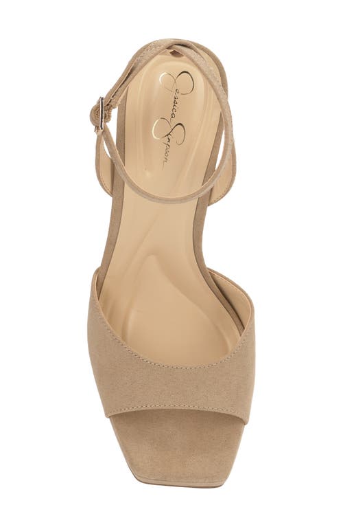 Jessica Simpson Jixte Ankle Strap Platform Sandal In Brown