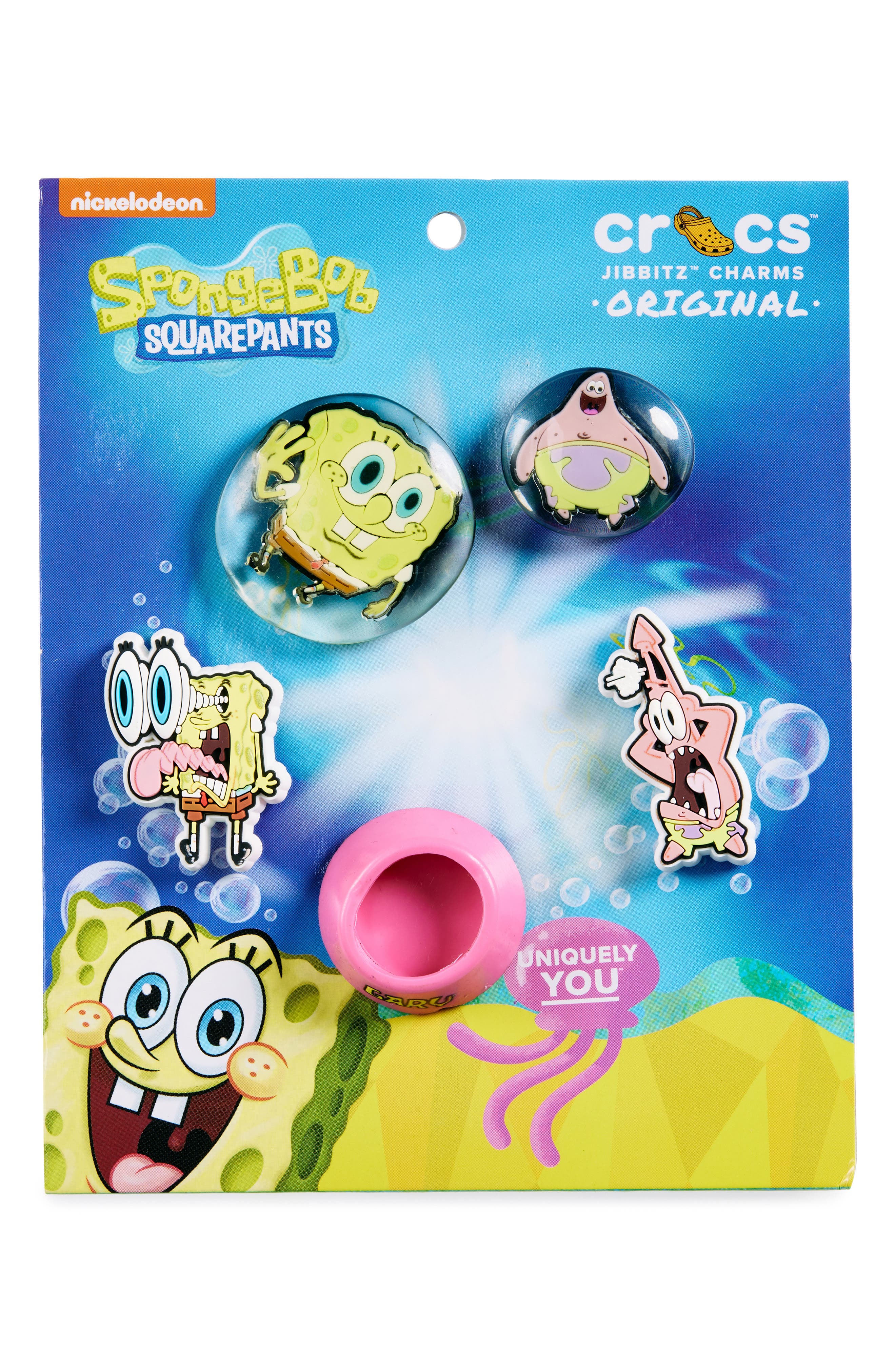 CROCS SpongeBob SquarePants™ Assorted 5-Pack Jibbitz Shoe Charms