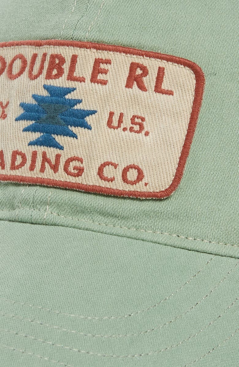 Double RL RRL Logo Patch Twill Baseball Cap, Alternate, color, 