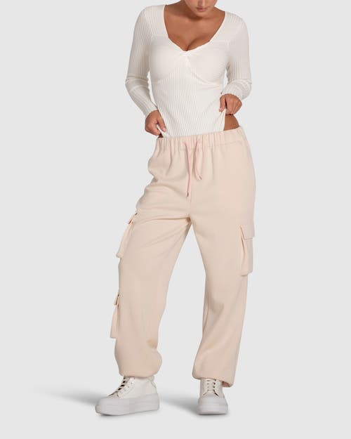 Belle & Bloom Perfect Match Cargo Trackpants In Pink