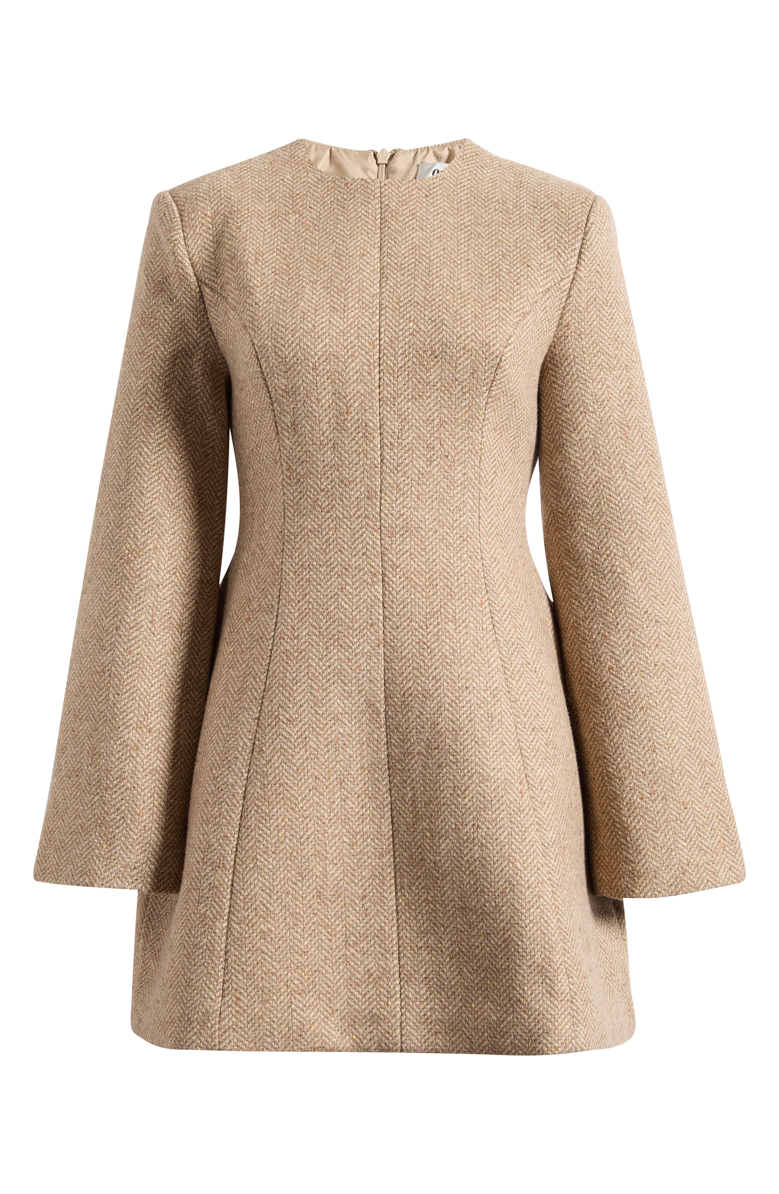 Odd Muse Wool Blend Herringbone Minidress (Women) | Nordstrom