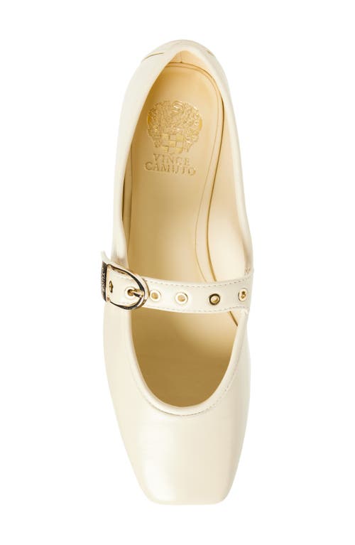 Vince Camuto Vinica Square Toe Mary Jane Flat In White