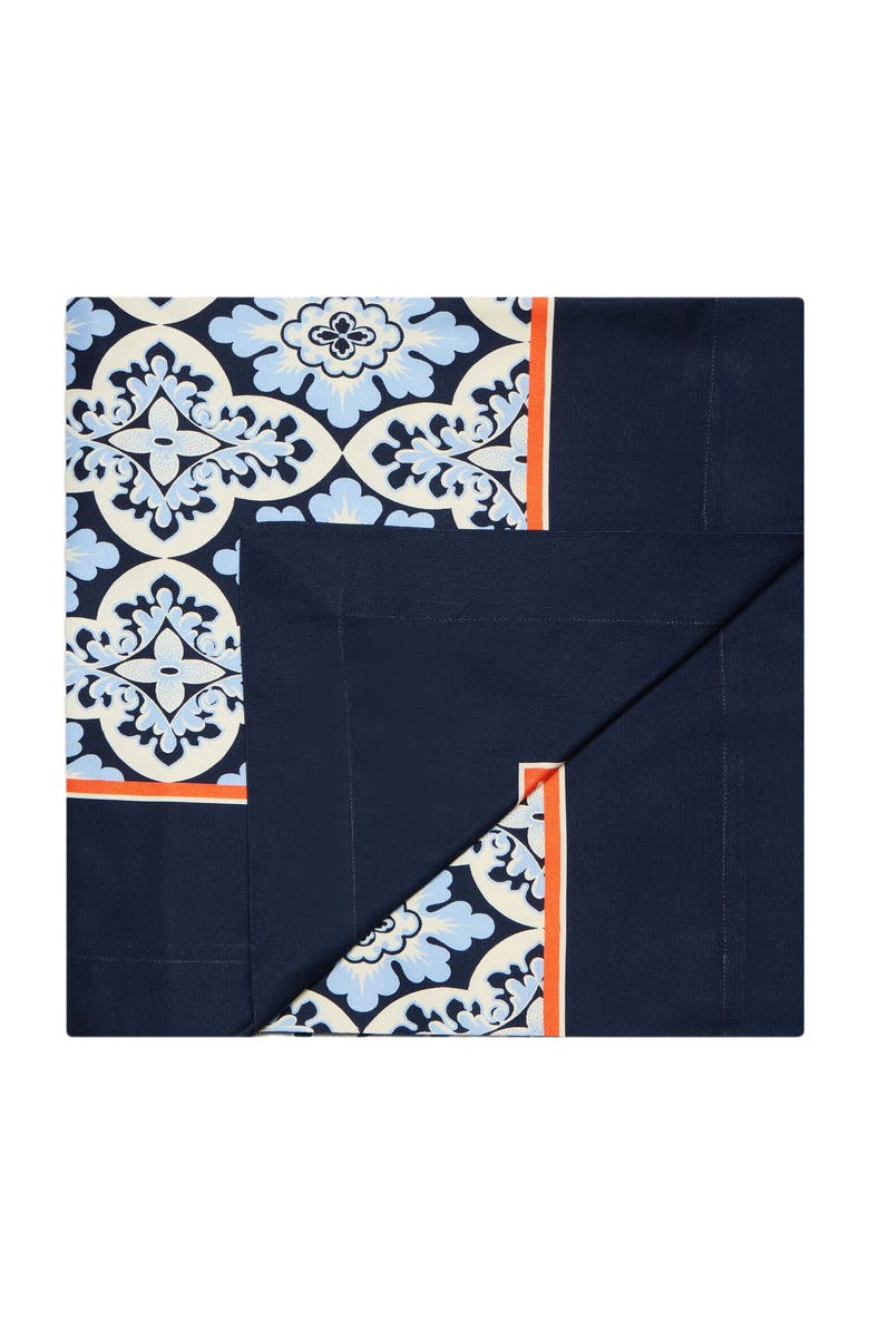 La DoubleJ Large Tablecloth (66.9"x137.8") Palazzo Blue, Main, color, Palazzo Blue