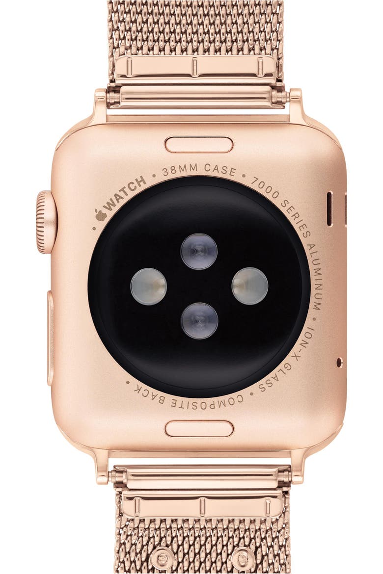 Mesh Apple Watch® Watchband, Alternate, color, ROSE GOLD