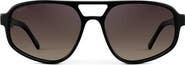 WMP Eyewear Brooklyn - 56mm Double Bridge Aviator Polarized Sunglasses