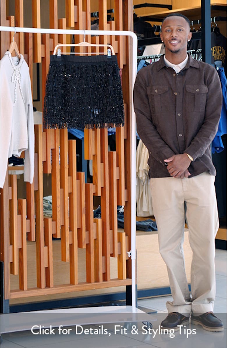 Sequins Tassel Miniskirt, sales video thumbnail