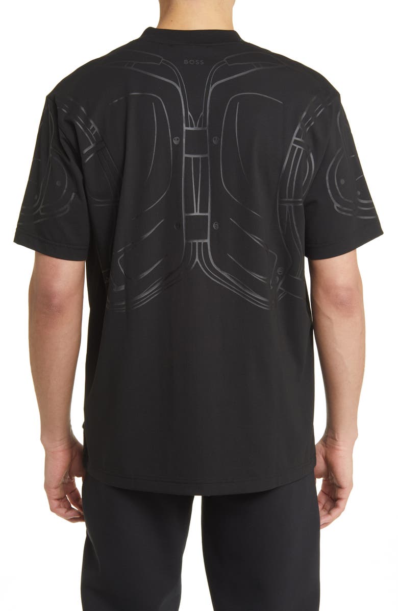 BOSS x NFL Tackle Graphic T-Shirt, Alternate, color, Los Angeles Rams Black