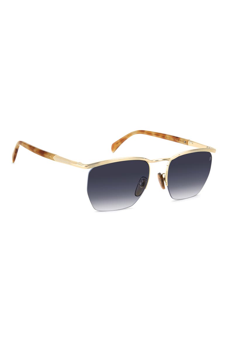 55mm Square Sunglasses, Alternate, color, GOLD BROWN HAVANA/ BL SF AR