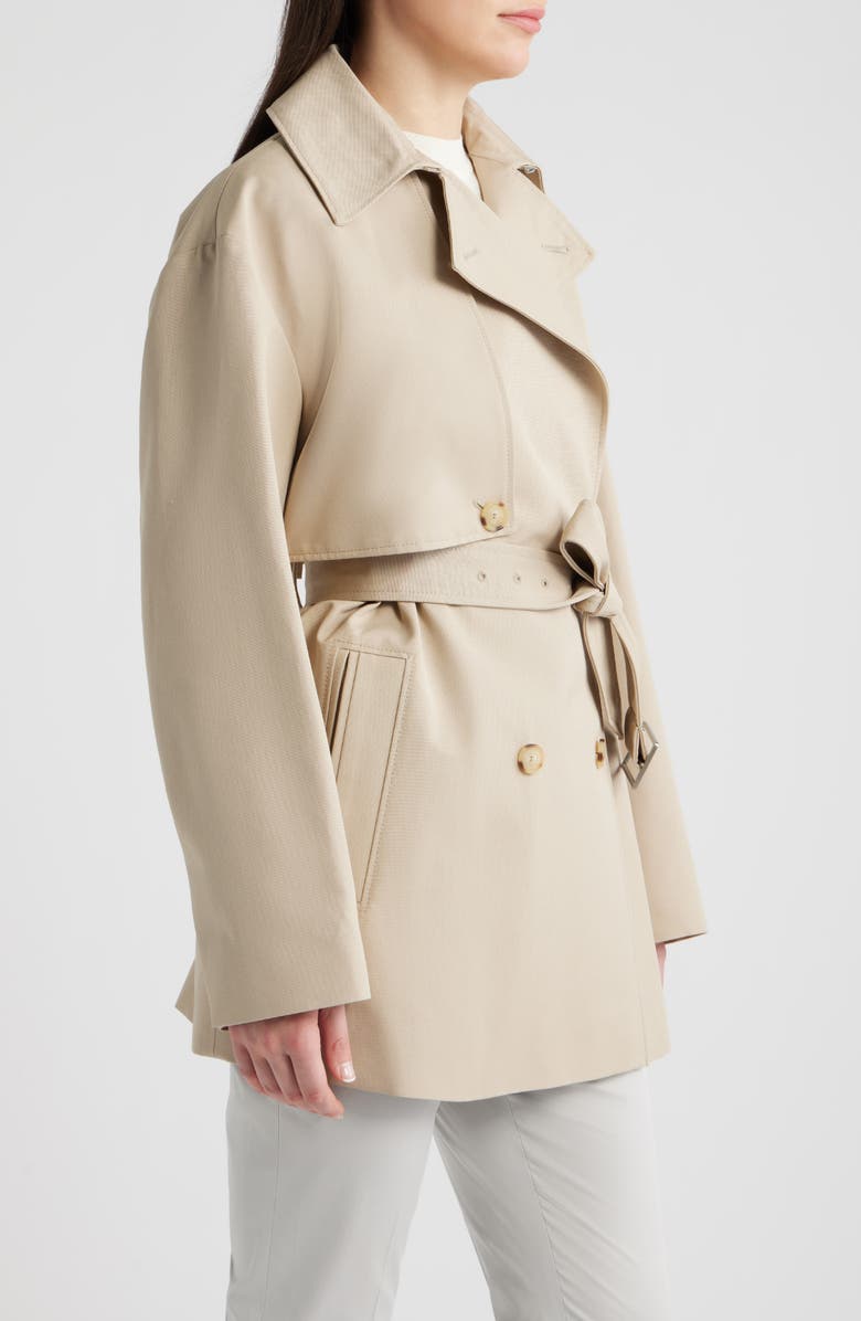 BOSS Cromas Belted Double Breasted Jacket, Alternate, color, Pumice