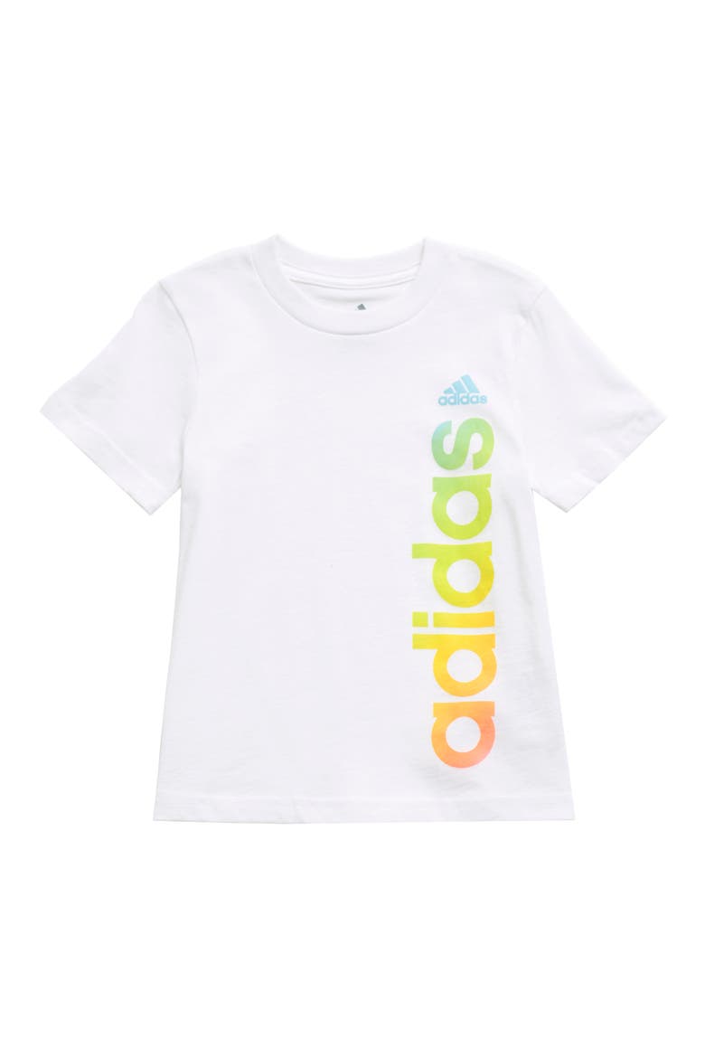 Kids' Gradient Logo T-Shirt, Main, color, WHITE