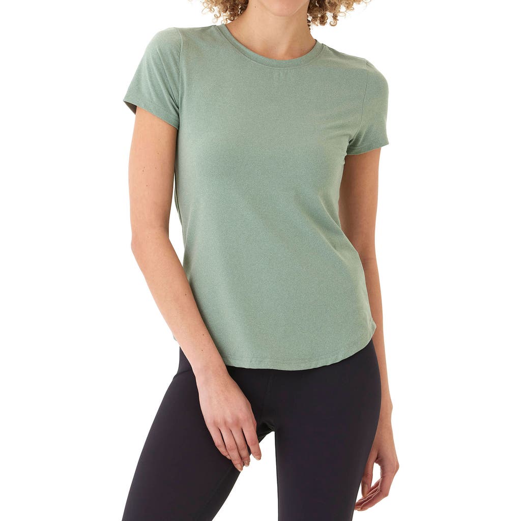 Threads 4 Thought Arry Luxe Ruched T-shirt In Heather Wasabi