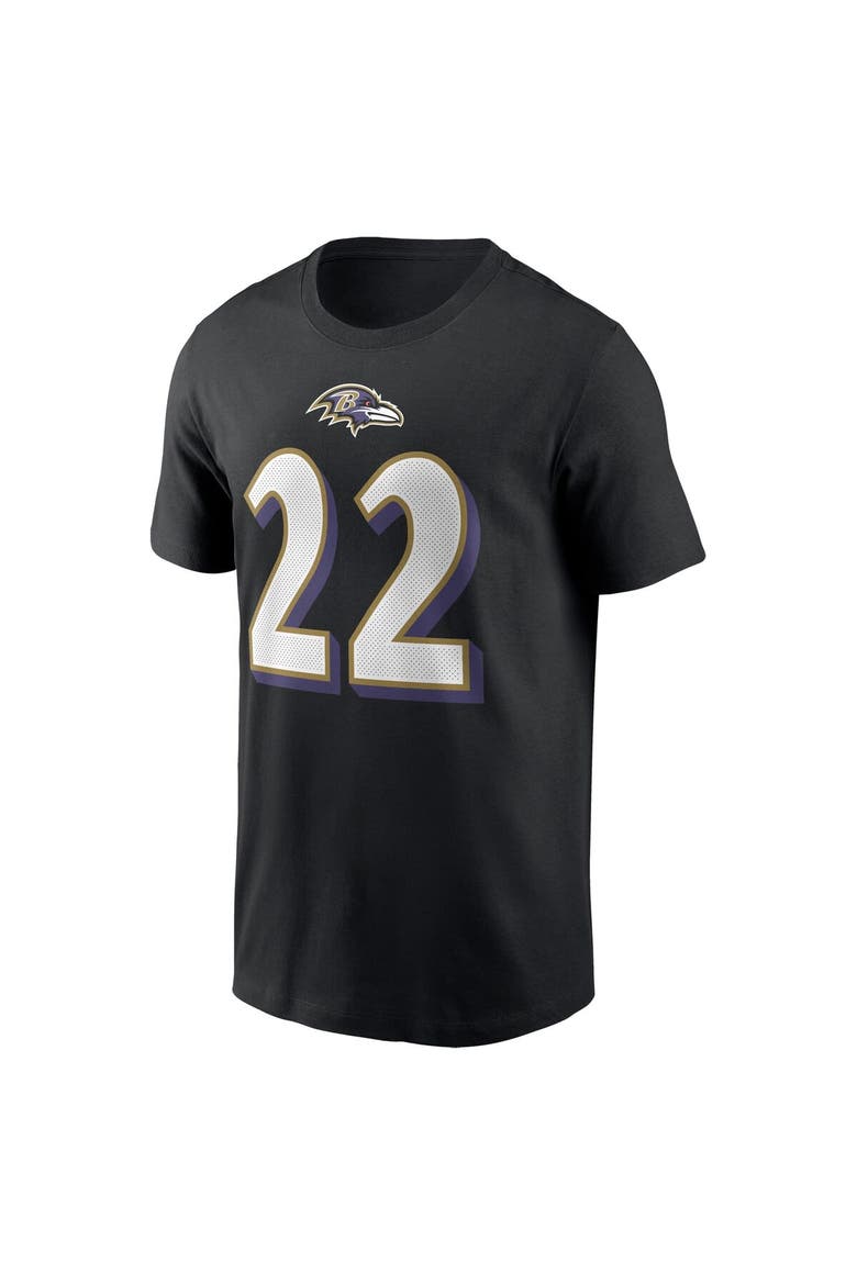 Men's Nike Derrick Henry Black Baltimore Ravens Player Name & Number T-Shirt, Alternate, color, Black