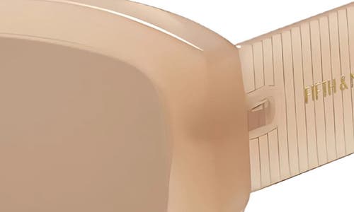 Fifth & Ninth Simone 55mm Polarized Geometric Sunglasses In Brown