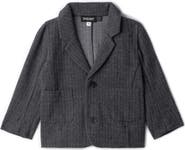 Space Grey Herringbone Stretch Blazer