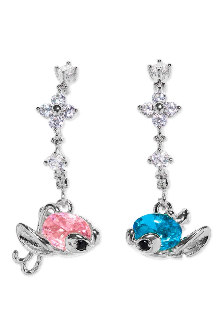 x Disney Love Experiment Hoop Earrings, Main, color, SILVER