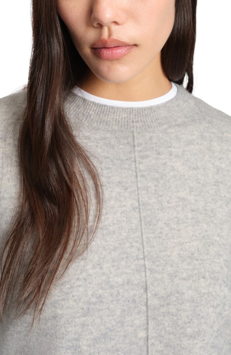 BOSS Fascona Cashmere Sweater, Alternate, color, Heather Grey