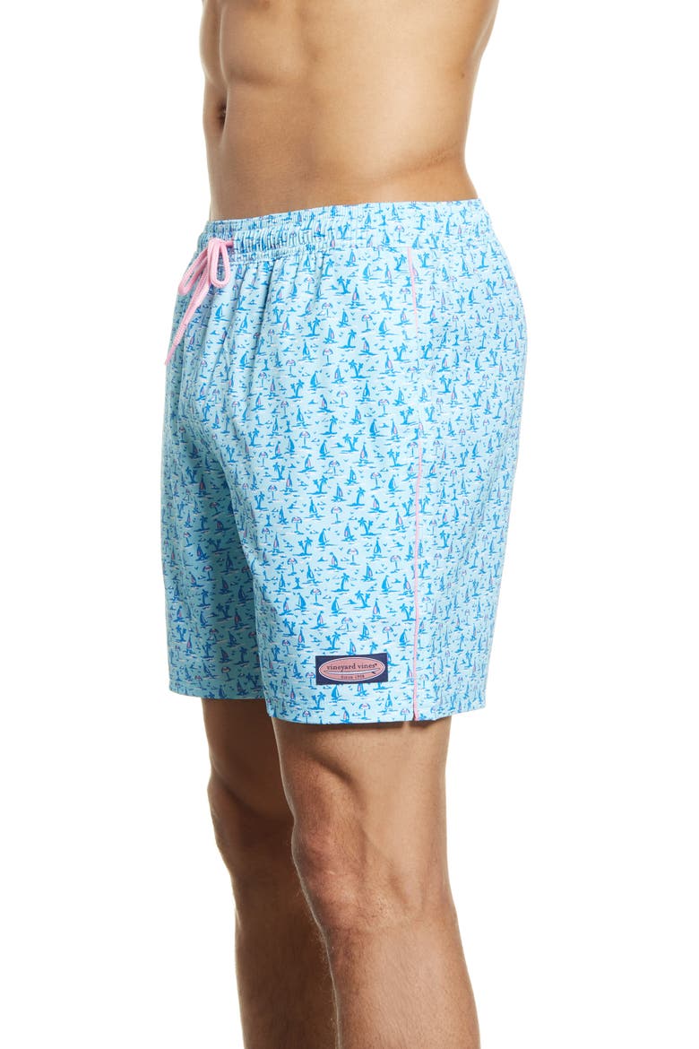 Chappy Swim Trunks, Alternate, color, SEA SPLASH