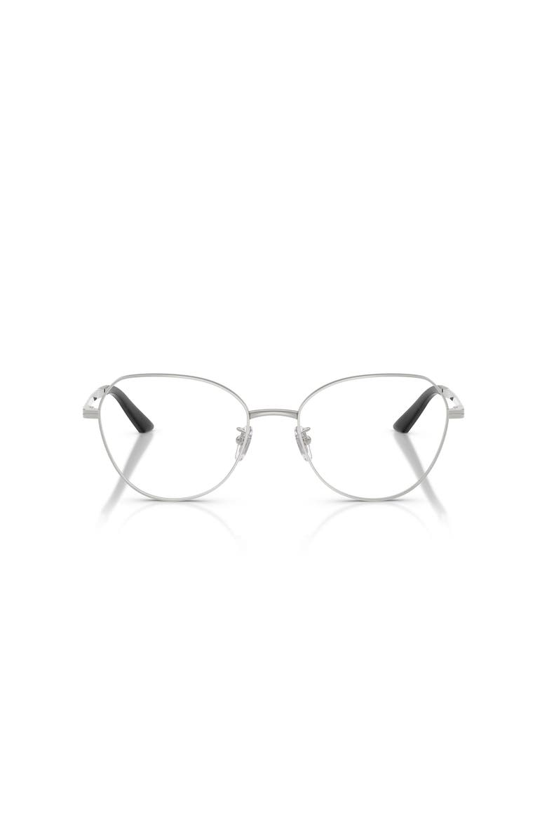 Versace 55mm Phantos optical glasses, Alternate, color, Silver