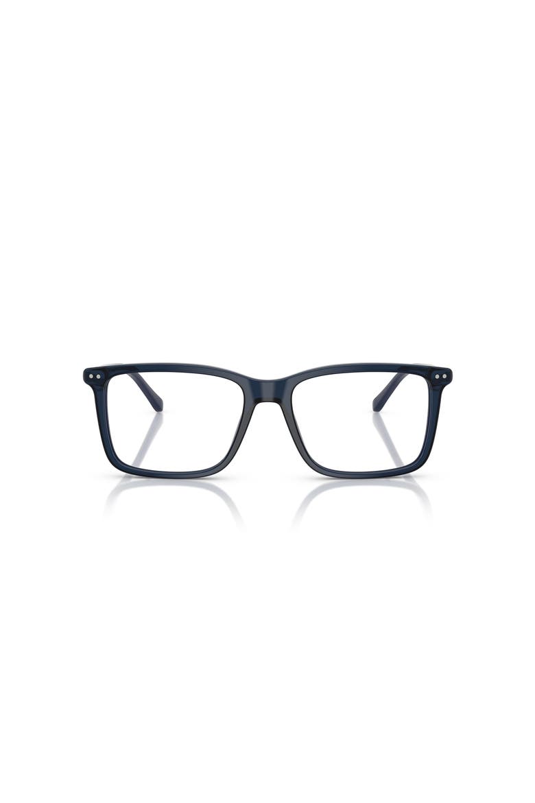 55mm Rectangle optical glasses, Alternate, color, Blue