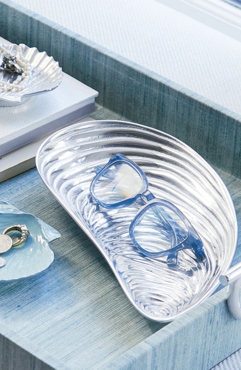 Mariposa Mussel Dip Dish, Alternate, color, Silver