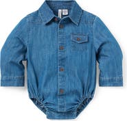 Janie and Jack Baby Chambray Bodysuit
