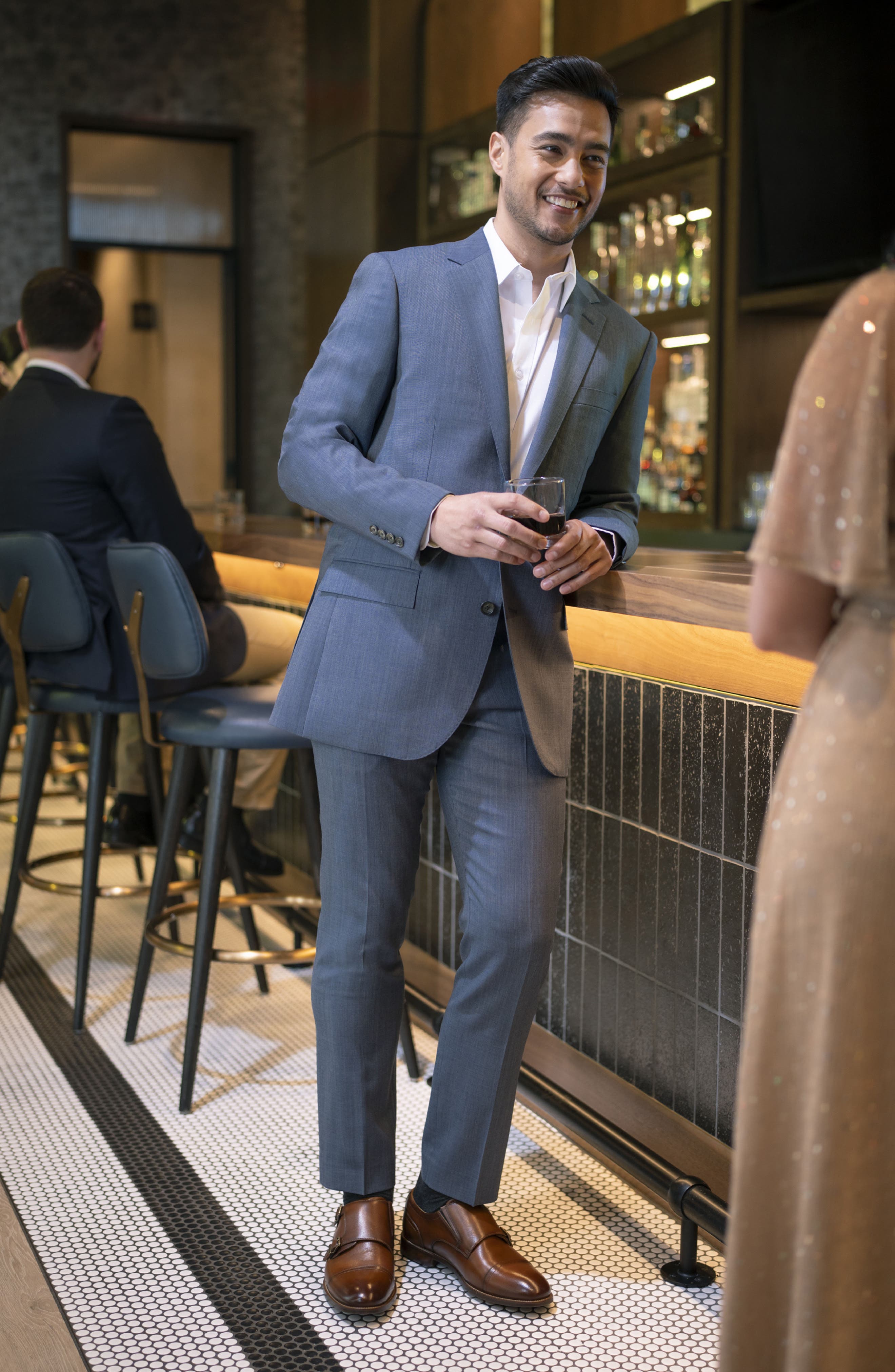 Florsheim Rucci Cap Toe Double Monk Strap Shoe, Alternate, color, 