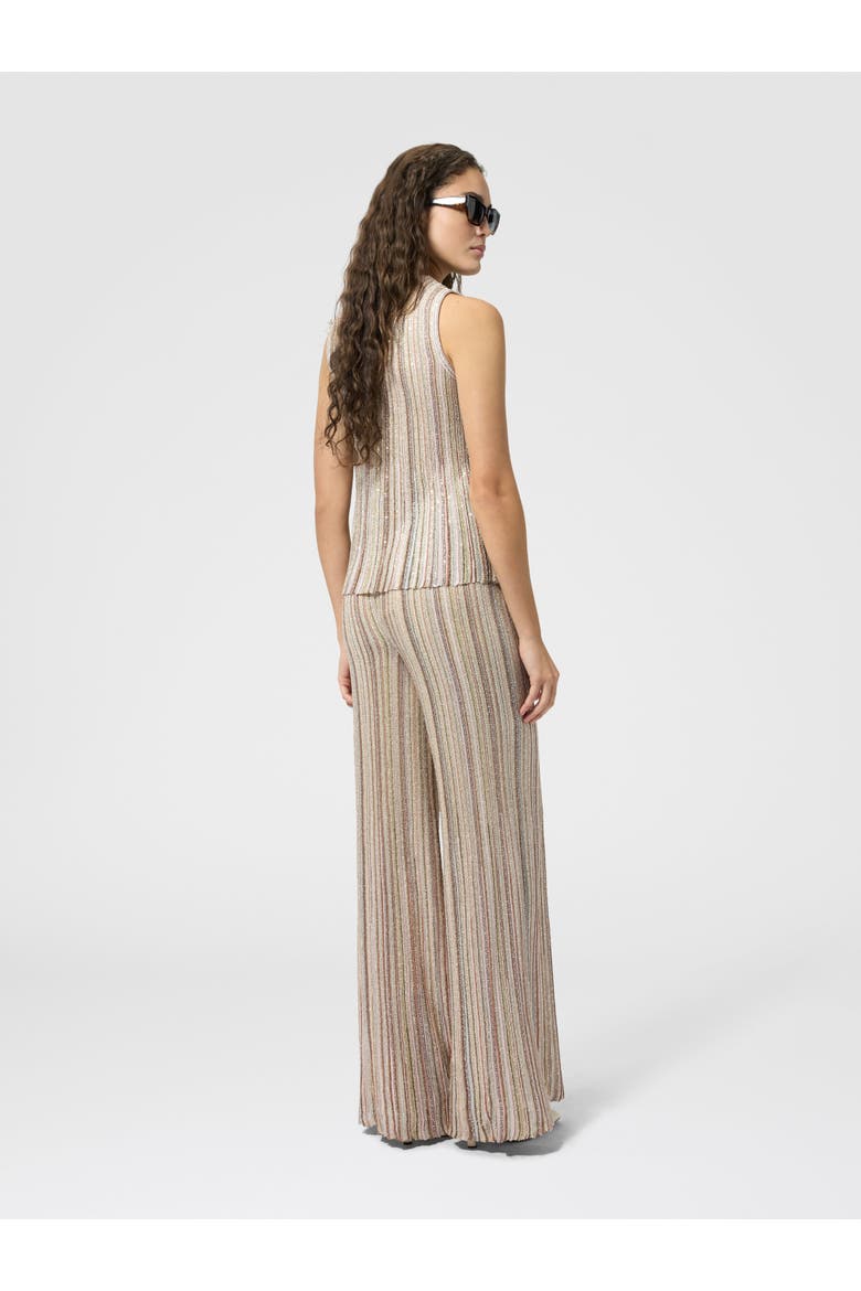 Sleeveless Ribbed Top With Sequins, Alternate, color, Pink