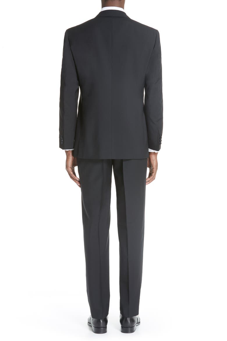 Classic Fit Black Wool & Mohair Tuxedo, Alternate, color, BLACK