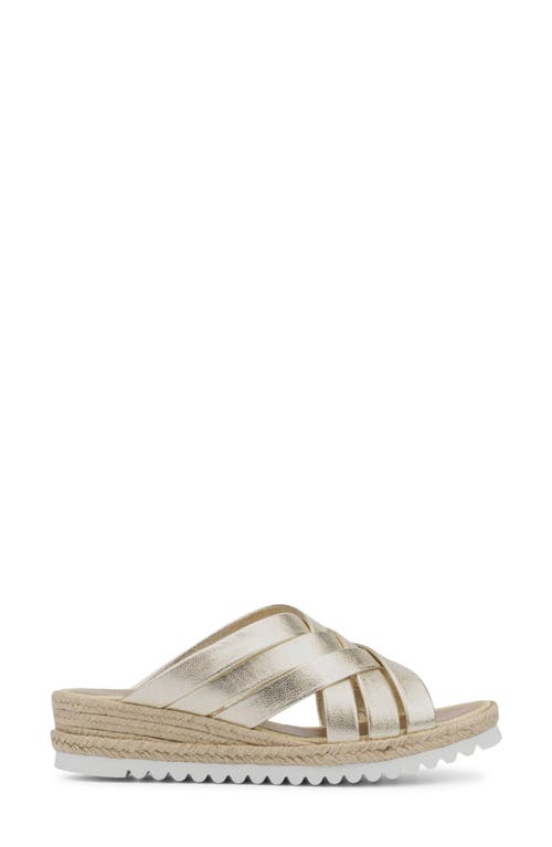 Aquatalia Aura Wedge Sandal In Silver