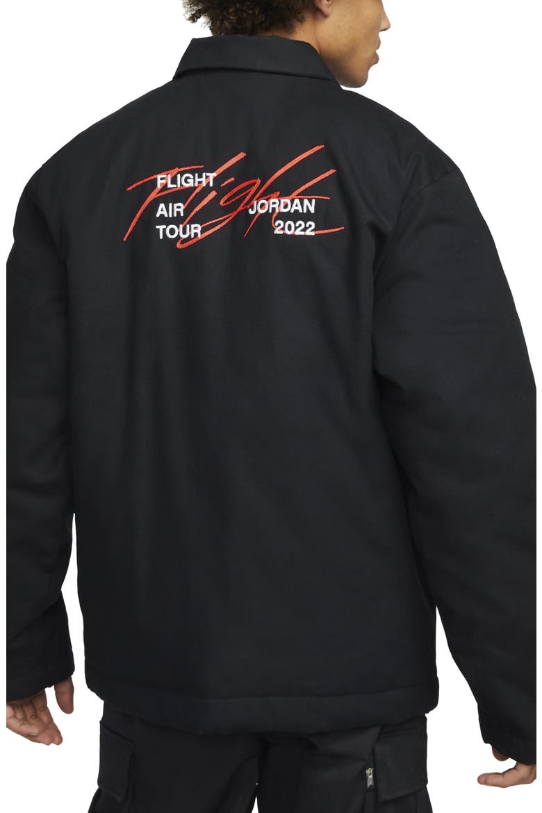 Flight Heritage Reversible Jacket, Alternate, color, BLACK/ MYSTIC HIBISCUS
