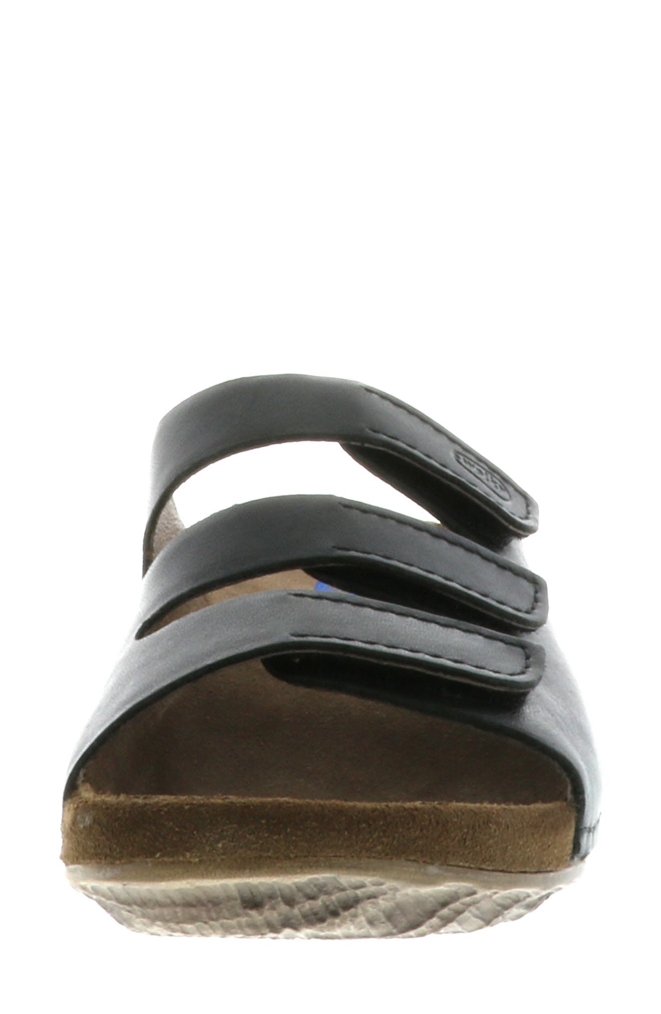 Wolky Nomad Slide Sandal, Alternate, color, Black Leather