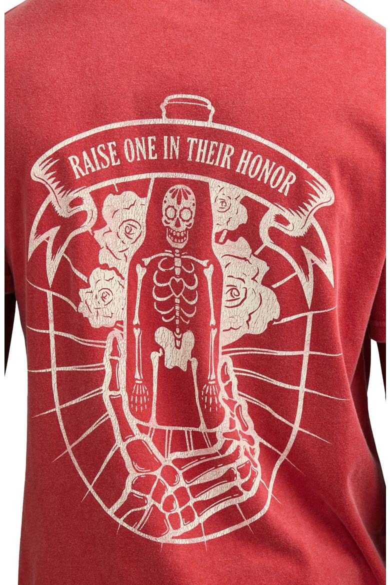 Modelo Bottle Graphic T-Shirt, Alternate, color, POMPEIAN RED