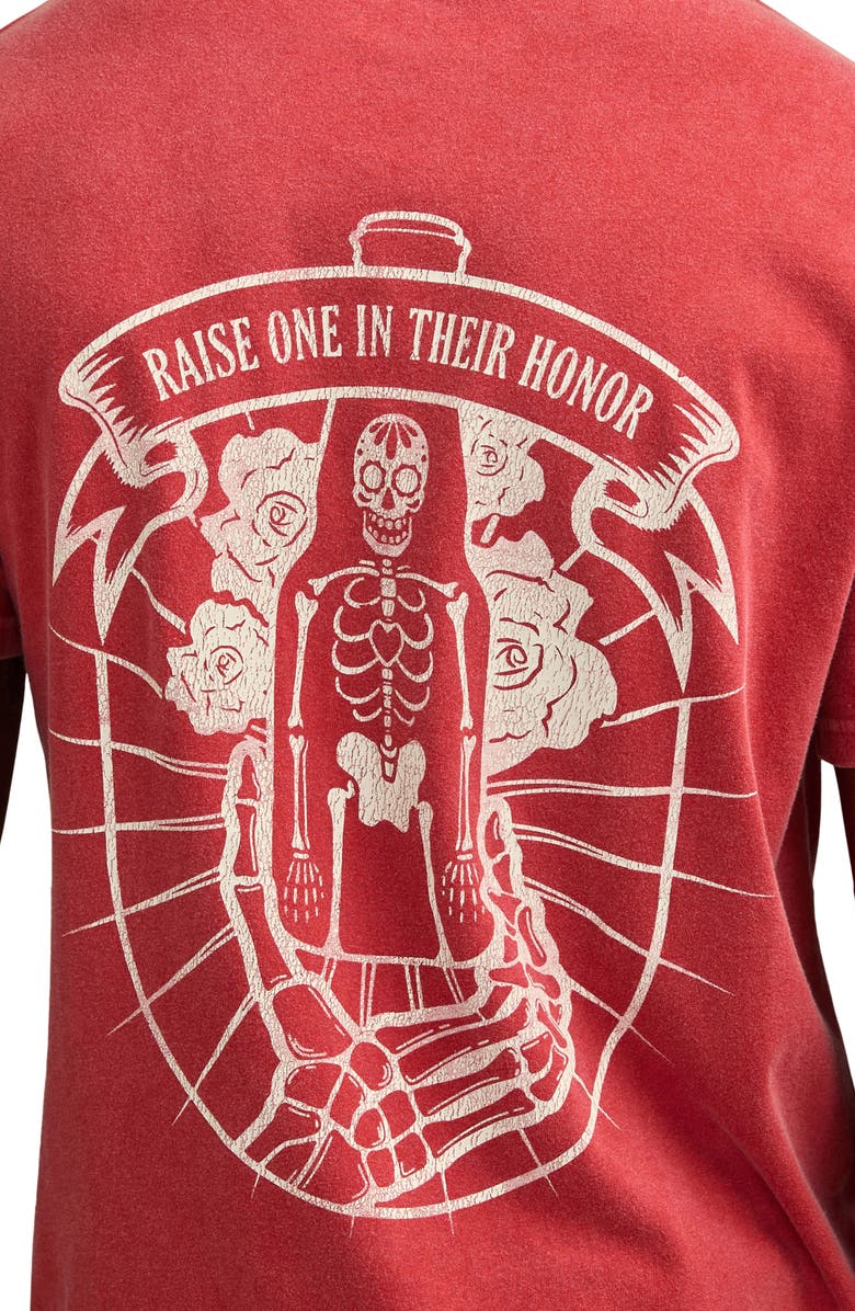 Lucky Brand Modelo Bottle Graphic T-Shirt, Alternate, color, Pompeian Red