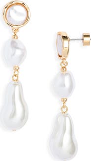 Nordstrom Faux Pearl Drop Earrings