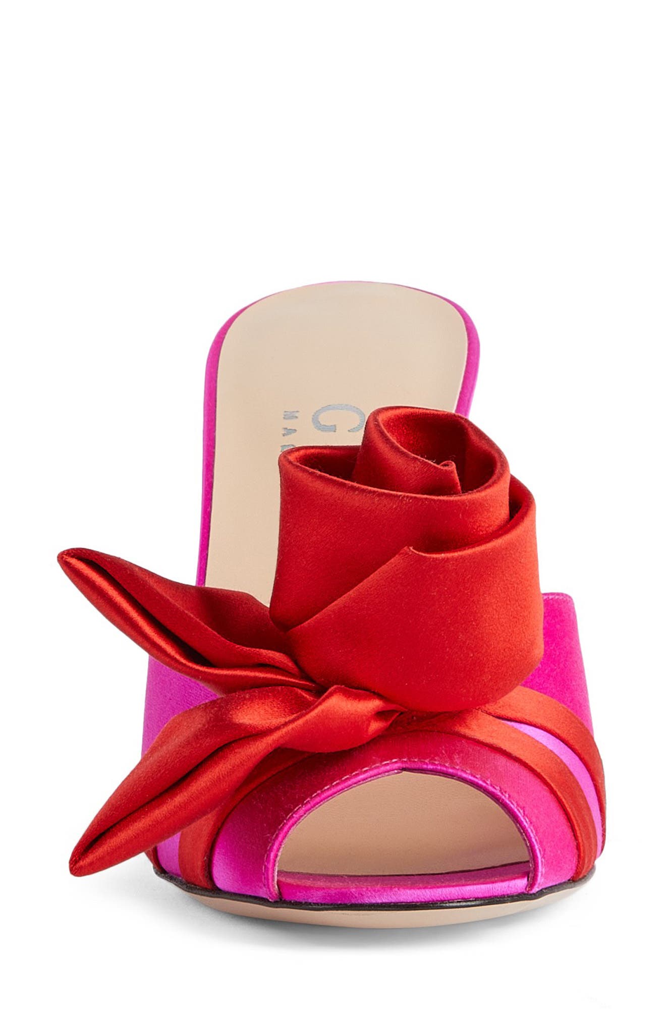 Shawana Satin Sandal, Alternate, color, PURE FUCHSIA