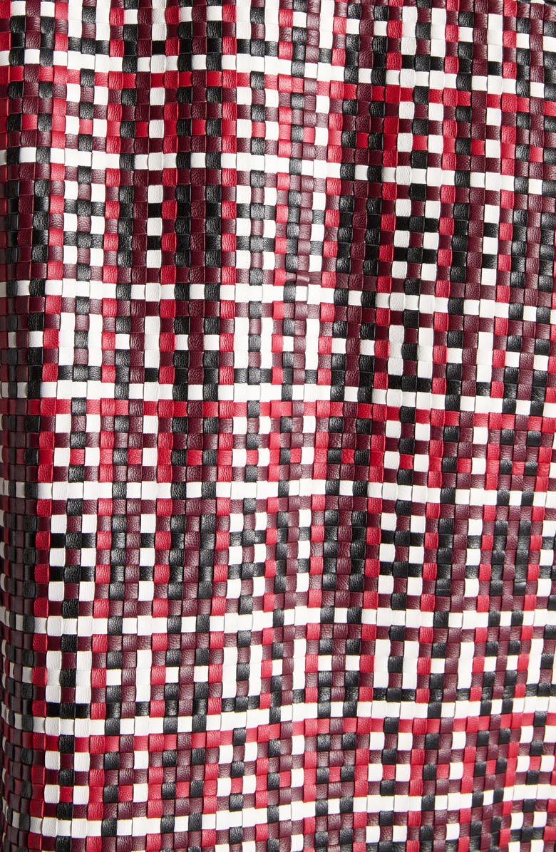 Bottega Veneta Multicolor Intrecciato Leather Overshirt, Alternate, color,