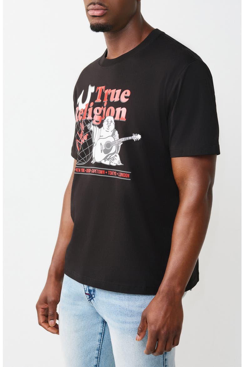Universal Buddha Graphic T-Shirt, Alternate, color, JET BLACK