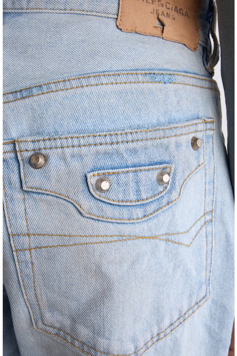 City Distressed Straight Leg Jeans, Alternate, color, 4200 LIGHT BLUE