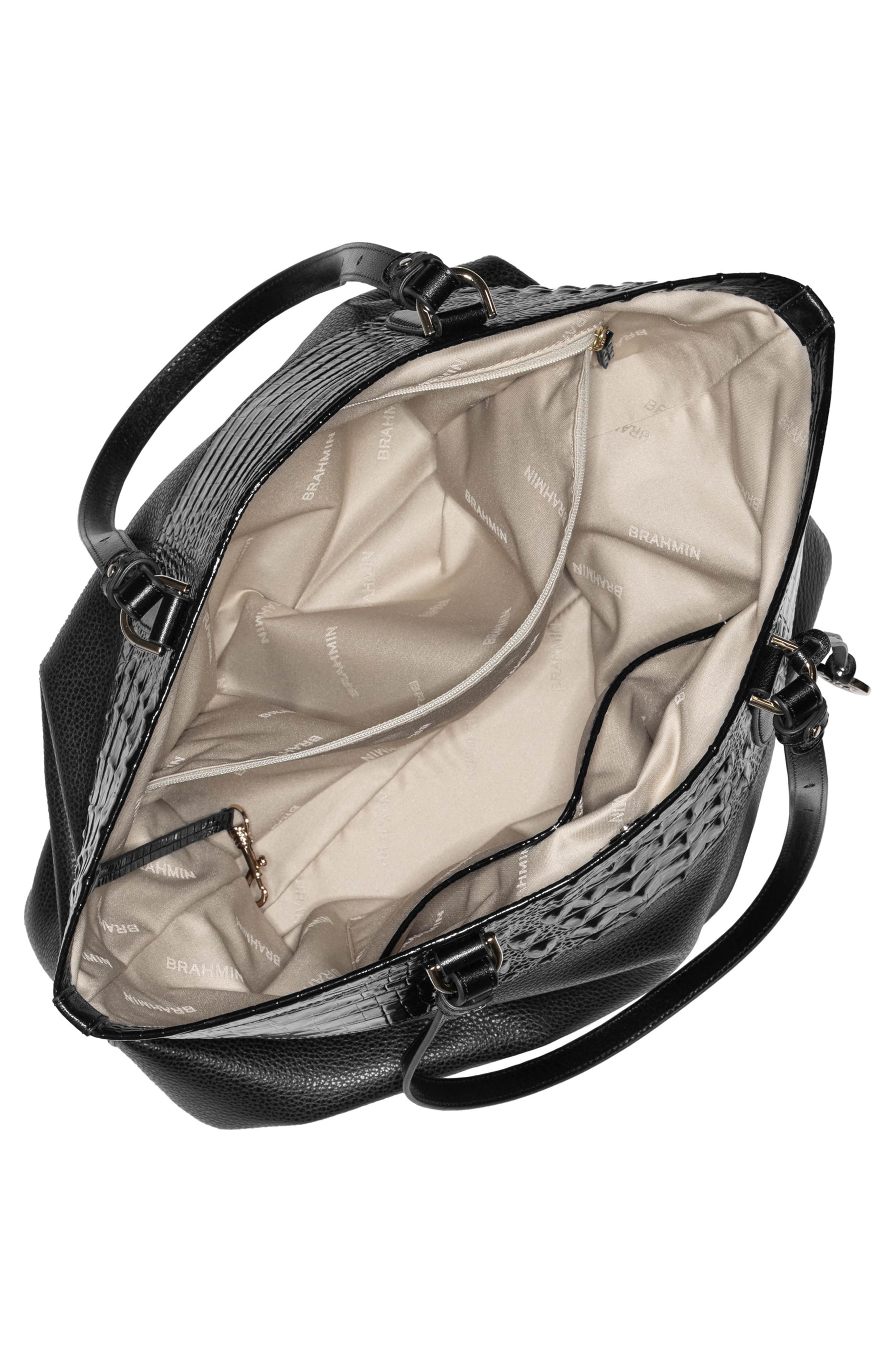 Brahmin Tansey Croc Embossed Leather Tote, Alternate, color, 