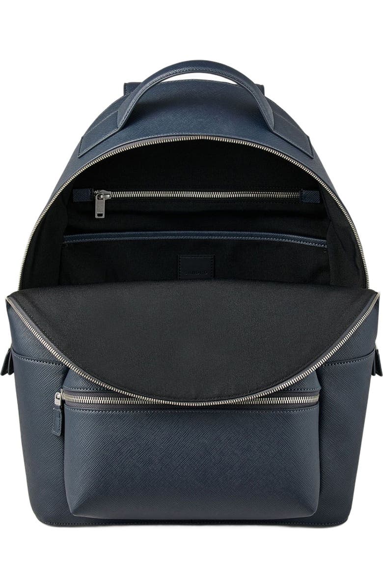 SANDRO Sustainable leather backpack, Alternate, color,